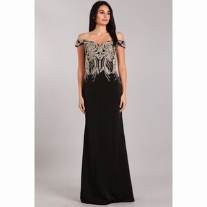 BLACK Off the Shoulder Dress 1903